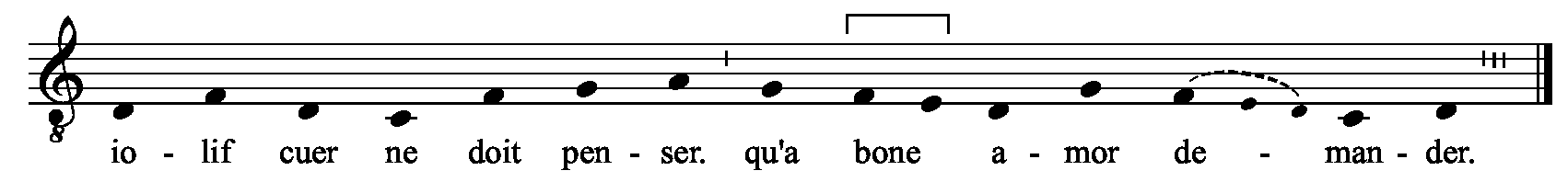 Refrain musical notation
